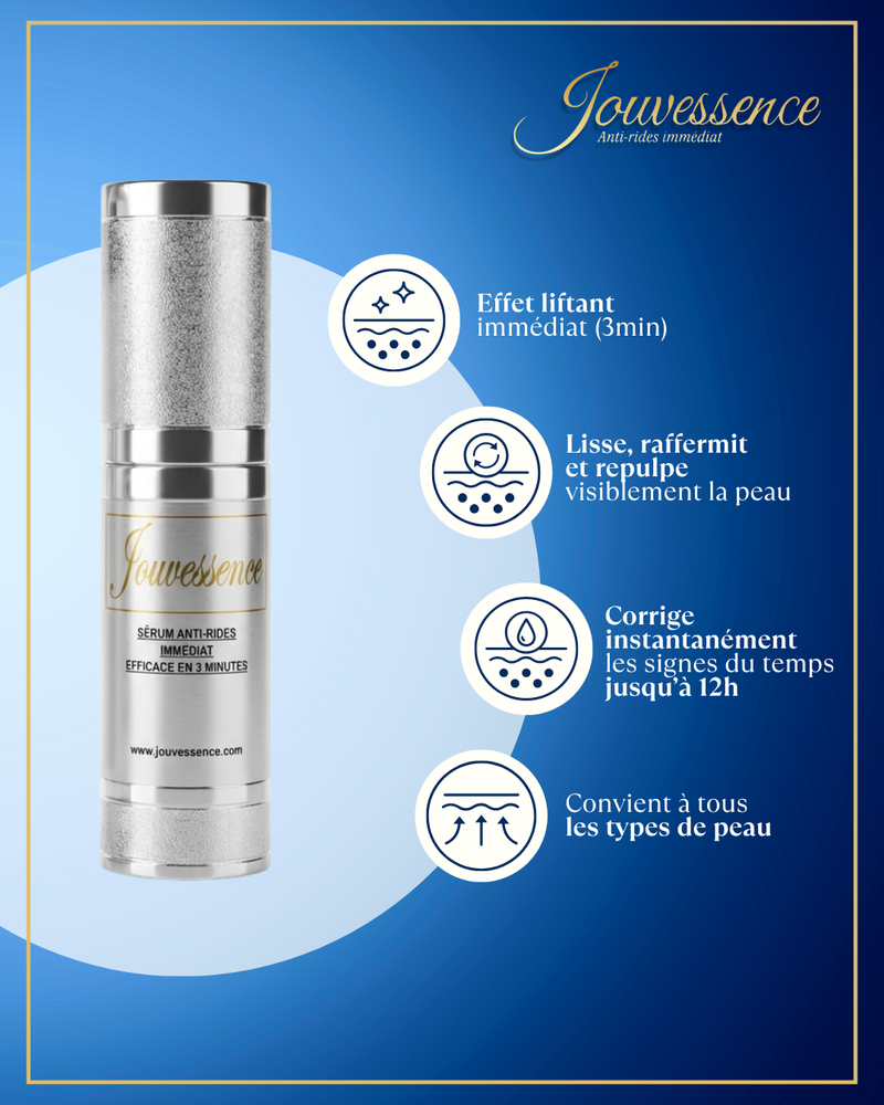Jouvessence 100 ml Anti-rides/poches immédiat 3 minutes :