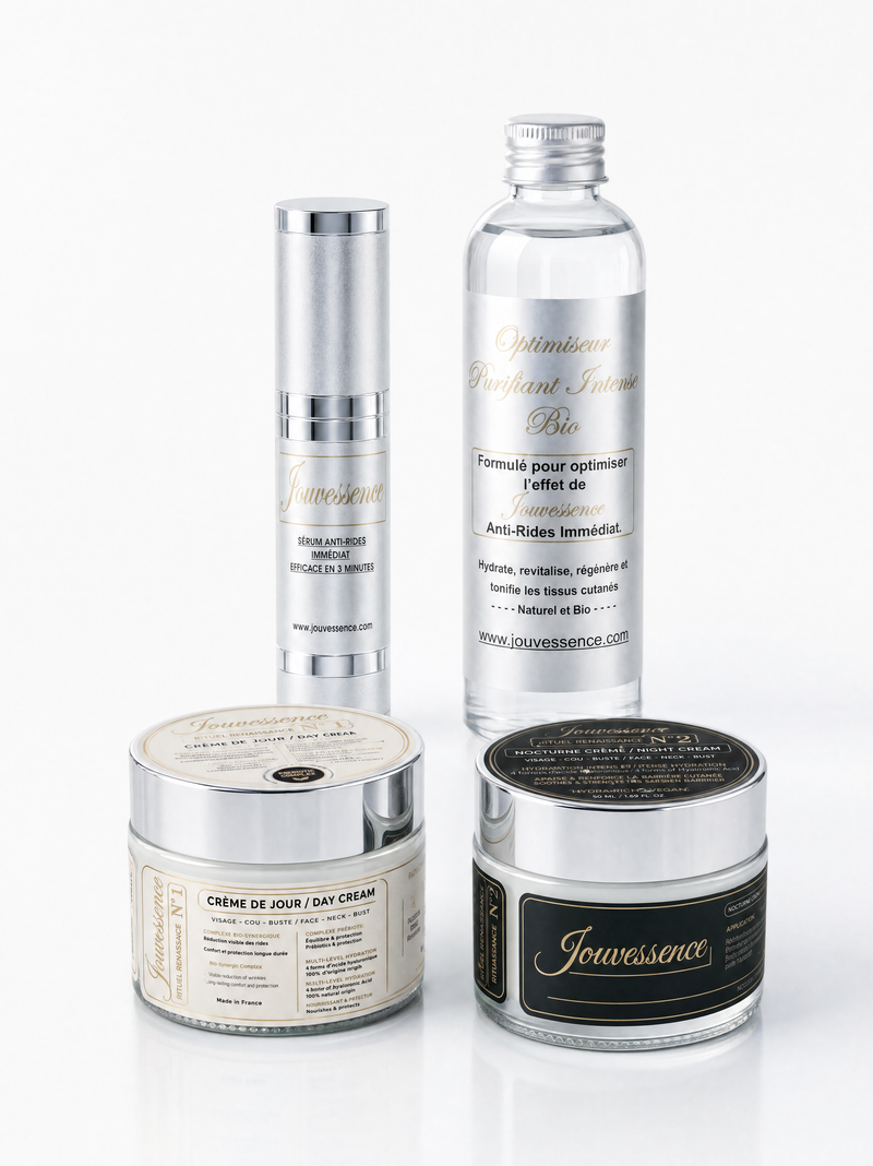 Rituel Renaissance Jouvessence : Optimiseur, Sérum, Crème de Jour et Crème de Nuit